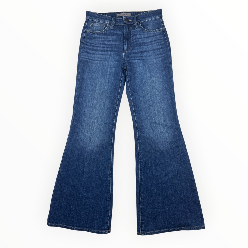 Joes Jeans Womens Wide Leg Flare High Rise Dark Wash Denim Size 27
